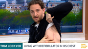 Tom Lockyer reveals his defibrillator scar, calling it his latest superpower