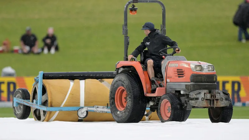 breaking: wet outfield forces delay in toss ahead of 3rd t20i between india and new zealand