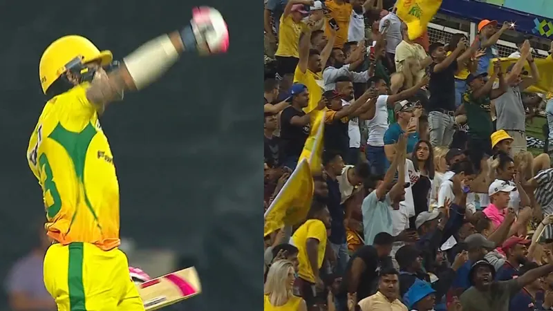 6,6,6...rcb के खिलाड़ी ने 8 छक्कों से शतक जड़ काटा बवाल तो जीती चेन्नई की सुपर किंग्स, देखें video 6,6,6...rcb के खिलाड़ी ने 8 छक्कों से शतक जड़ काटा बवाल तो जीती चेन्नई की सुपर किंग्स, देखें video