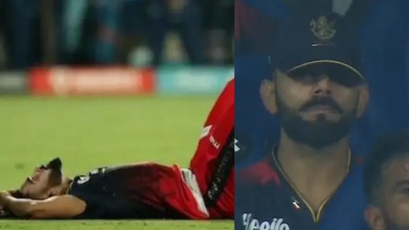 Devastated Kohli smashes water bottle, Siraj stock-still after GT's  stunning win denied RCB of playoff