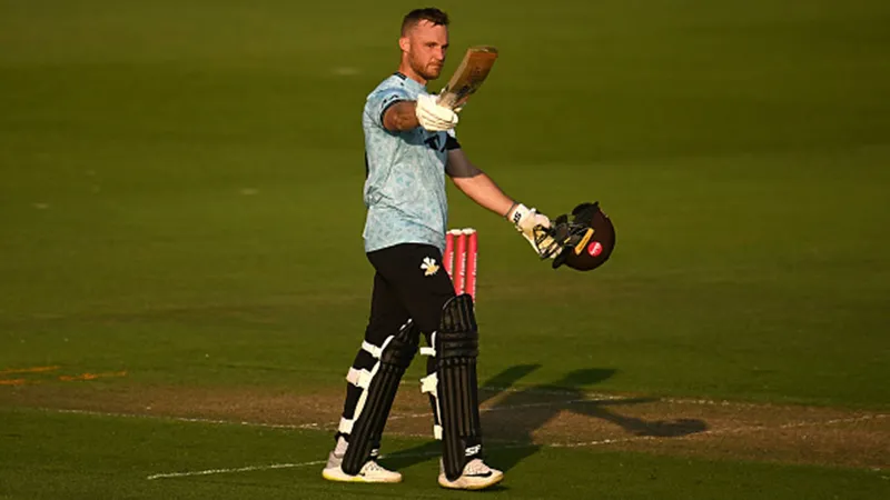 Yet to make T20I debut for England despite average of 33, Surrey opener smashes unbeaten 118 to overshadow Sam Curran's 7 sixes