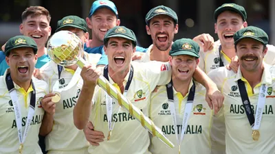 Australia ने रचा इतिहास: WTC Final के साथ सभी ICC ट्रॉफी जीतने वाली दुनिया की पहली टीम बनी ऑस्ट्रेलिया  - Australia ने रचा इतिहास: WTC Final के साथ सभी ICC ट्रॉफी जीतने वाली दुनिया की पहली टीम बनी ऑस्ट्रेलिया 