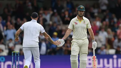 ENG vs AUS 3rd Test: पहले दिन गिरे 13 विकेट, 4 साल बाद टेस्ट खेल रहे मिचेल मार्श ने शतक से इंग्लैंड को चौंकाया तो मार्क वुड की पेस ने ऑस्ट्रेलिया को बिखेरा - ENG vs AUS 3rd Test: पहले दिन गिरे 13 विकेट, 4 साल बाद टेस्ट खेल रहे मिचेल मार्श ने शतक से इंग्लैंड को चौंकाया तो मार्क वुड की पेस ने ऑस्ट्रेलिया को बिखेरा