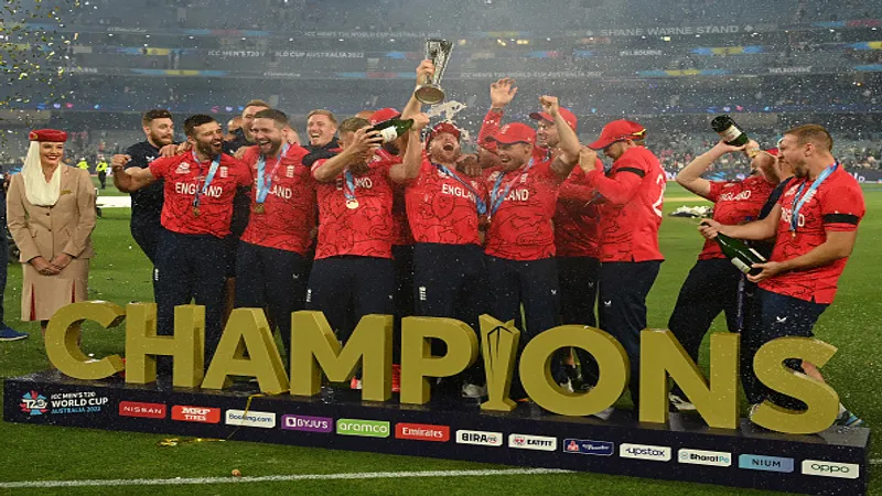 England lift the ICC Men's T20 World Cup 2022 in Australia