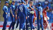 England team celebrating their win in the 2nd ODI vs West Indies.