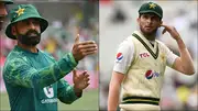 Pakistan team director Mohammad Hafeez and left-arm pacer Shaheen Afridi (Getty Images)