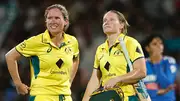 Beth Mooney and Alyssa Healy during the third T20I against India (Getty Images)