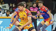 Telugu Titans defeated UP Yoddhas. 