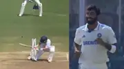 India's Jasprit Bumrah crushes England's Ollie Pope's stumps in this frame. (Screengrab-X)