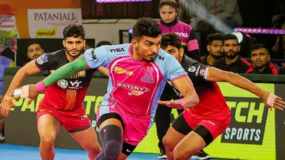 PKL 10: Jaipur Pink Panthers को जीत से चूकने के बावजूद बड़ा फायदा, तमिल थलाइवाज ने भी मुंबा के साथ कर दिया 'खेल' - Pro Kabaddi League pkl 10 Jaipur Pink Panthers Bengaluru Bulls match tie Tamil Thalaivas beat U Mumba