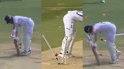 Jasprit Bumrah dismissed Ollie Pope with an unplayable yorker.