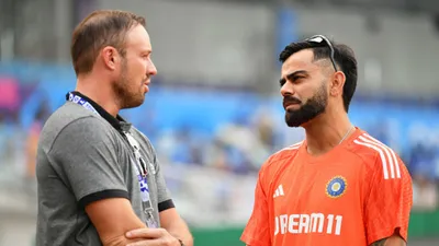 विराट कोहली के दूसरी बार पिता बनने को लेकर दी खबर, फिर कुछ ही घंटो बाद... - AB de Villiers took a U-turn on virat kohli becoming a father for the second time big update