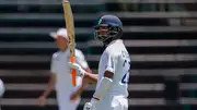 Cheteshwar Pujara acknowledges the crowd after reaching fifty (File Photo: Getty Images)