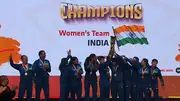 Indian women's badminton team.