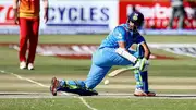 Faiz Fazal plays a shot against Zimbabwe on his ODI debut (File Photo: Getty Images)