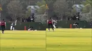 Rishabh Pant hits a six during a match simulation (Screengrab: X)