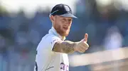 Thumbs up from England captain Ben Stokes during day four of the 3rd Test Match vs India. (Getty Images)