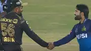 Babar Azam (L) and Mohammad Rizwan (R). 