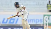 India's Dhruv Jurel in action during Day 3 of the 4th Test against England in Ranchi on February 25. (Getty)