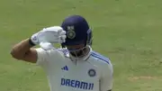 Dhruv Jurel unleashed a special 'salute celebration' after scoring his maiden fifty on Day 3 of the 4th Test vs England. (X)