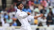 England's spin sensation Shoaib Bashir in this frame. (Getty)