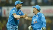 Suresh Raina and MS Dhoni.