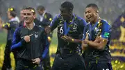 France's Antoine Griezmann, Paul Pogba of Kylian Mbappe celebrate their World Cup 2018 win (File Photo: Getty Images)