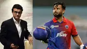 Delhi Capitals' Director of Cricket Sourav Ganguly and Rishabh Pant in this frame. (X)