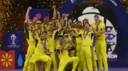 Australian team lifts ODI World Cup 2023 title in this frame. (Getty)