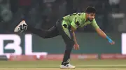 Lahore Qalandars' star pacer Haris Rauf in this frame. (Getty)