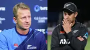 New Zealand's Retired Neil Wagner (Left) and former star batter Ross Taylor. (Getty Images)