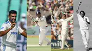 (L-R) India's R Ashwin, Sachin Tendulkar, Anil Kumble, Kapil Dev. (File Photo: Getty Images)