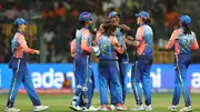 Mumbai Indians' players celebrate in this frame during WPL clash against Delhi Capitals. (X)