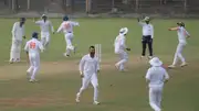 Vidarbha players celebrate after beating MP in Ranji Trophy semifinal. (X)