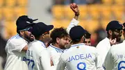 India's Kuldeep Yadav lifts the ball after taking his 5th wicket by dismissing England captain Ben Stokes on Day 1 of the 5th Test on March 7. (Getty)