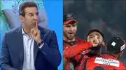 Wasim Akram was not happy with Abdullah Shafique's celebration in PSL clash (Screengrab: X)