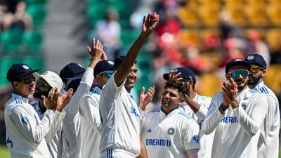 team india won by inning and 64 runs dharmsala test aswhin celebrate 9 wicket with 100th match ind vs eng 