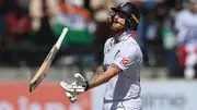 England captain Ben Stokes throws his bat in frustration in this frame. (Getty)