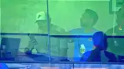 Rohit Sharma with Dhawal Kulkarni in Mumbai's dressing room on Day 3 of Ranji Trophy final (Screengrab: X)