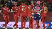 Punjab Kings' players celebrate in this frame. (Getty)