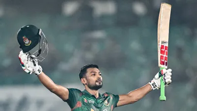 Najmul Hossain Shanto's historic century steers Bangladesh to emphatic 6-wicket victory over Sri Lanka in 1st ODI