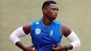 Delhi Capitals' star pacer Lungi Ngidi in this frame. (X)