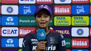 Shreyanka Patil talking to the broadcasters during WPL 2024 final (Screengrab: JioCinema)