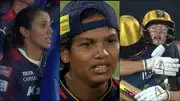 RCB players emotional after their maiden title win (Screengrab: WPL, X)