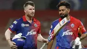 Delhi Capitals' David Warner (left) and Rishabh Pant in this frame. (X)