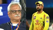 CSK CEO Kasi Viswanathan (left) and former captain MS Dhoni in this frame. (X)