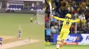 MS Dhoni imitates Ravindra Jadeja's iconic celebration from IPL 2023 final during CSK's practice session. (Screengrab-X)