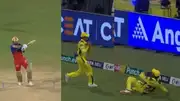 Rachin Ravindra and Ajinkya Rahane performed a phenomenal relay catch at the ropes to dismiss Virat Kohli during CSK vs RCB clash in IPL 2024 opener. (Screengrab-X)