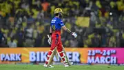 Virat Kohli after losing his wicket in IPL 2024 opener (Getty Images)