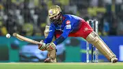 Dinesh Karthik attempts an unorthodox shot in IPL 2024 opener (Getty Images)